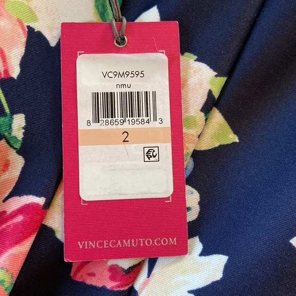 Vince Camuto Fit and Flare Floral Print Dress - Picture 11 of 12